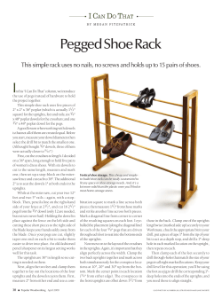 Pegged Shoe Rack - Popular Woodworking Magazine