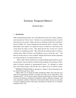 Extrinsic Temporal Metrics