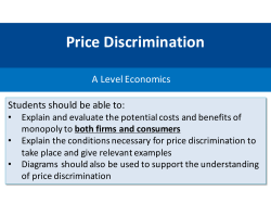 Price Discrimination - Amazon Web Services