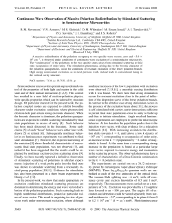 Continuous Wave Observation of Massive Polariton Redistribution
