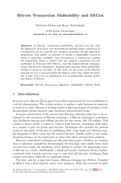 Bitcoin Transaction Malleability and MtGox
