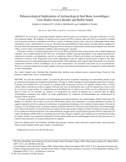 Palaeoecological Implications of Archaeological Seal Bone