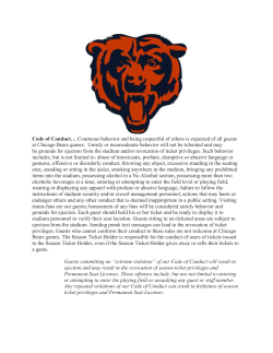 Code of Conduct&hellip; Courteous behavior and being respectful of