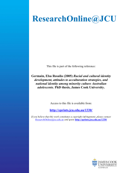 Racial and cultural identity development, attitudes to acculturation