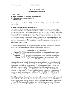 GY 112 Lecture Notes