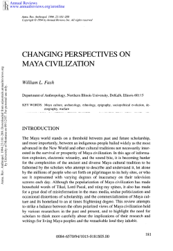 Changing Perspectives on Maya Civilization