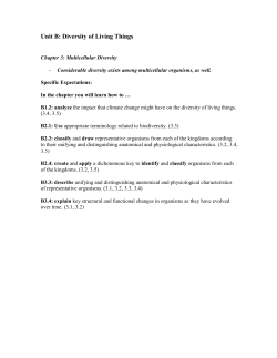 Chapter 3 Outline