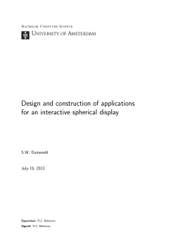 Design and construction of applications for an