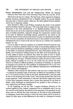 Review of French Administrative Law and the Common