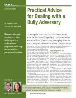 Fight or Flight: Practical Advice for Dealing with a