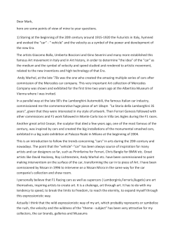 A letter to Mark Yost - Mina Papatheodorou Valyrakis