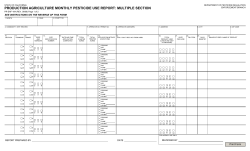 production agriculture monthly pesticide use report