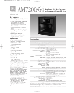 AM7200/64High Power Mid-High Frequency Loudspeaker with