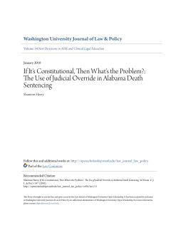 If It`s Constitutional, Then What`s the Problem?: The Use of Judicial