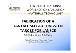 fabrication of a tantalum-clad tungsten target for lansce