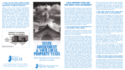 State Government and Your Local Property Taxes