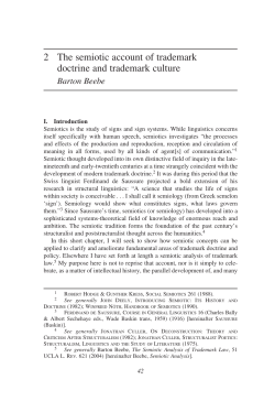 semiotic - Barton Beebe