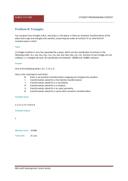 Problem B: Triangles