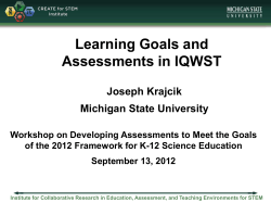 Learning Performance - National Academy of Sciences