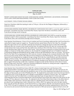 May 2015 - Town of Lodi