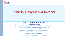 central excise valuation