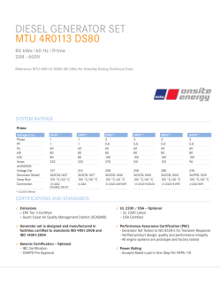 Spec Sheet MTU 4R0113 DS80