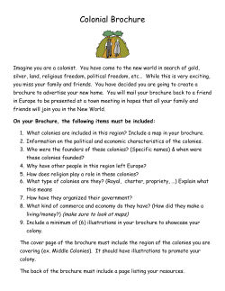 Colonial Brochure