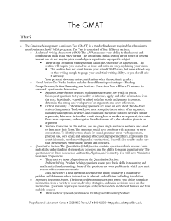 GMAT Information