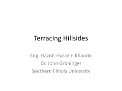 Terracing Hillsides