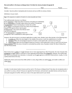 Plot/Conflict in The House on Mango Street and Literary Analysis