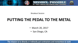 Putting the Pedal to the METAL