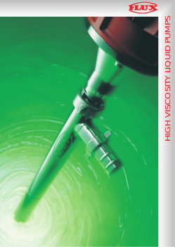 HIGH VISCOSITY LIQUID PUMPS