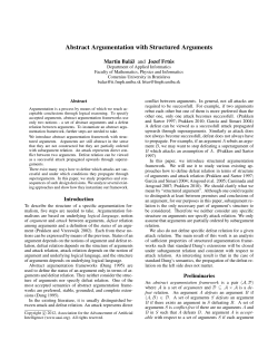 Abstract Argumentation with Structured Arguments