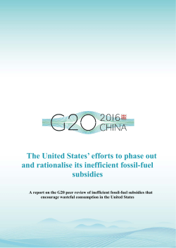 A report on the G20 peer review of inefficient fossil