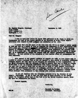 Letter from Benjamin B. Goldman to Mr. Maries - JDC