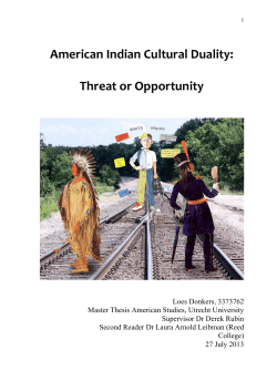 American Indian Cultural Duality: Threat or Opportunity