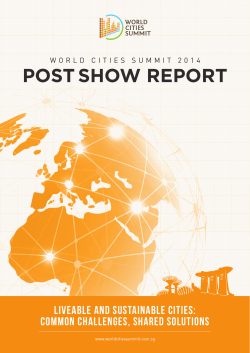 post show report - World Cities Summit