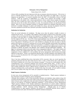Emergency Airway Management
