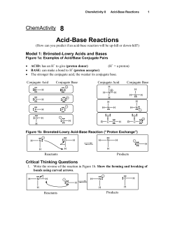 Acid-Base Reactions