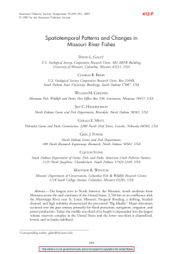 Spatiotemporal Patterns and Changes in Missouri River Fishes