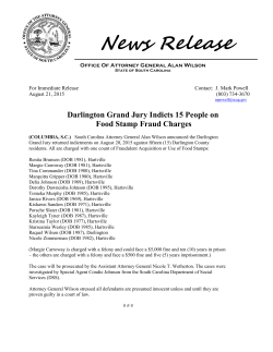 News Release - South Carolina Attorney General