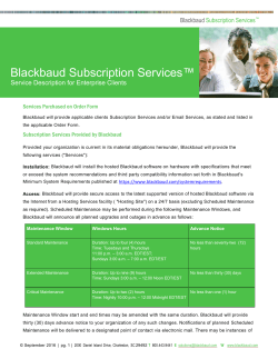 Blackbaud Application Hosting&trade;