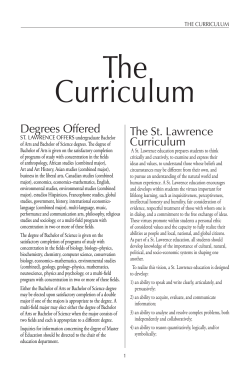 2013-14 Catalog - St. Lawrence University