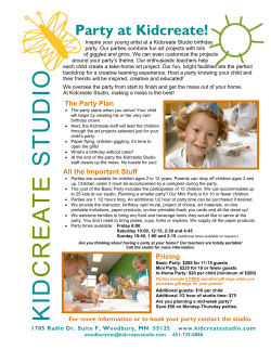 Party at Kidcreate!