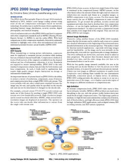 JPEG 2000 Image Compression