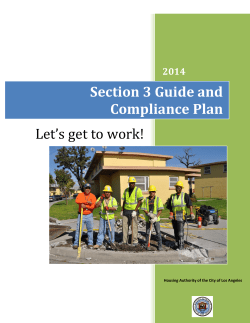 Section 3 Guide and Compliance Plan
