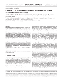 ChemDB: a public database of small molecules and related