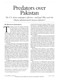 Predators over Pakistan - American Bar Association