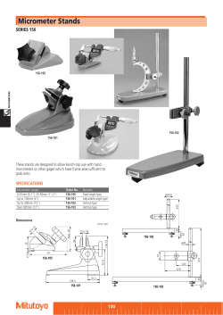 Micrometer Stands