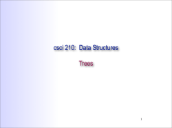 csci 210: Data Structures Trees